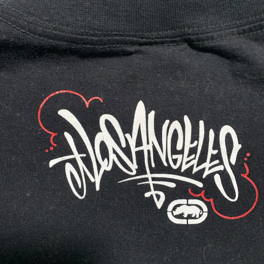 VTG Ecko Unltd Graffiti Graphic T Shirt Mens XL Black Los Angeles Wildstyle Y2K - Picture 5 of 9